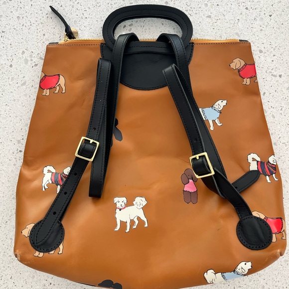 RARE Clare V Marcelle Backpack - dog print - Picture 2 of 3